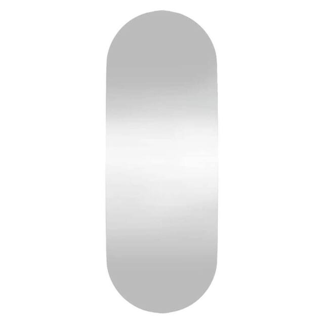 Berkfield Home Wall Mirror 15x40 cm Glass Oval in Silver - image 1