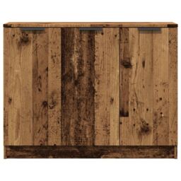 Berkfield Home Sideboard Old Wood 90.5x30x70 cm Engineered Wood in Brown - thumbnail 4