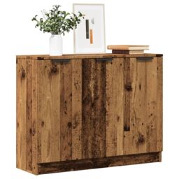 Berkfield Home Sideboard Old Wood 90.5x30x70 cm Engineered Wood in Brown - thumbnail 1