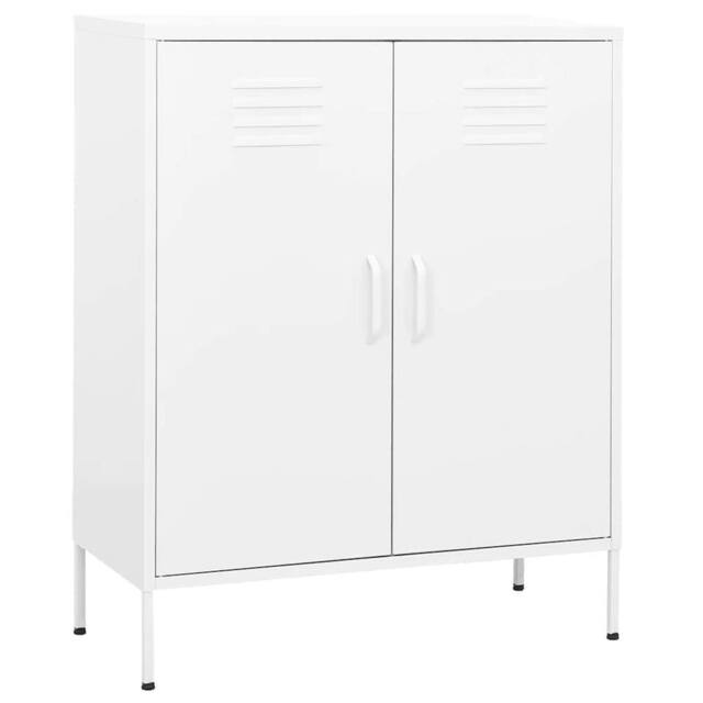 Berkfield Home Storage Cabinet White 80x35x101.5 cm Steel - image 1