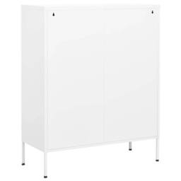 Berkfield Home Storage Cabinet White 80x35x101.5 cm Steel - thumbnail 5