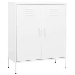 Berkfield Home Storage Cabinet White 80x35x101.5 cm Steel