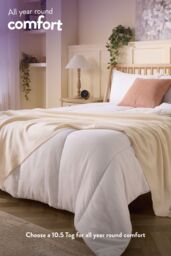Slumberdown Climate Control 10.5 Tog All Year Round Duvet in White - Size: Single - thumbnail 4