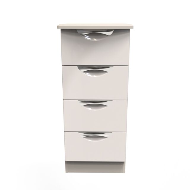 Ready Assembled 2 U Holborn 4 Drawer Tall Bedside (Ready Assembled) in Taupe - image 1