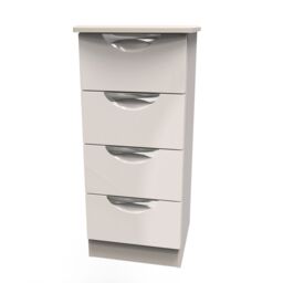 Ready Assembled 2 U Holborn 4 Drawer Tall Bedside (Ready Assembled) in Taupe - thumbnail 3