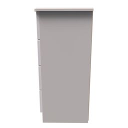 Ready Assembled 2 U Holborn 4 Drawer Tall Bedside (Ready Assembled) in Taupe - thumbnail 2