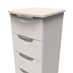 Ready Assembled 2 U Holborn 4 Drawer Tall Bedside (Ready Assembled) in Taupe - thumbnail 4
