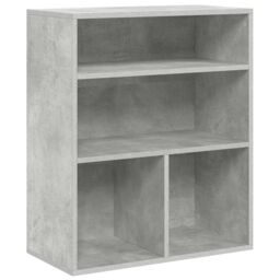 Berkfield Home Book Cabinet Concrete Grey 60x30x71.5 cm Engineered Wood - thumbnail 2