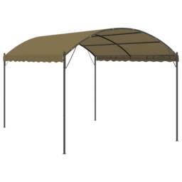 Berkfield Home Gazebo 4x3x2.6 m Taupe 180 g/m ² in Beige - thumbnail 2