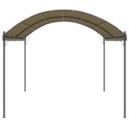 Berkfield Home Gazebo 4x3x2.6 m Taupe 180 g/m ² in Beige - thumbnail 3