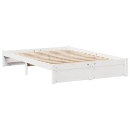 Berkfield Home Bookcase Bed without Mattress White 160x200cm Solid Wood Pine - Size: 160x200 cm - thumbnail 8