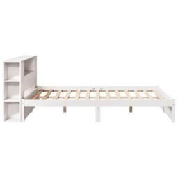 Berkfield Home Bookcase Bed without Mattress White 160x200cm Solid Wood Pine - Size: 160x200 cm - thumbnail 5