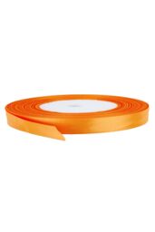 Neel Blue Double Sided Satin Polyester Ribbon Roll, 10mm x 25 Metres in Burnt Orange - thumbnail 2