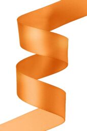 Neel Blue Double Sided Satin Polyester Ribbon Roll, 10mm x 25 Metres in Burnt Orange - thumbnail 4