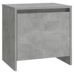 Berkfield Home Bedside Cabinet Concrete Grey 45x34x44.5 cm Engineered Wood - thumbnail 1