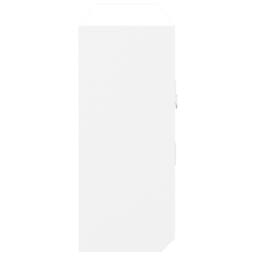 Berkfield Home Key Cabinet White 40x8.5x20 cm Engineered Wood&Steel - thumbnail 7