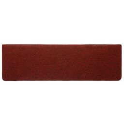 Berkfield Home Stair Mats 5 pcs Bordeaux Red 65x21x4 cm Needle Punch - Size: Medium - thumbnail 5