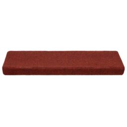 Berkfield Home Stair Mats 5 pcs Bordeaux Red 65x21x4 cm Needle Punch - Size: Medium - thumbnail 4
