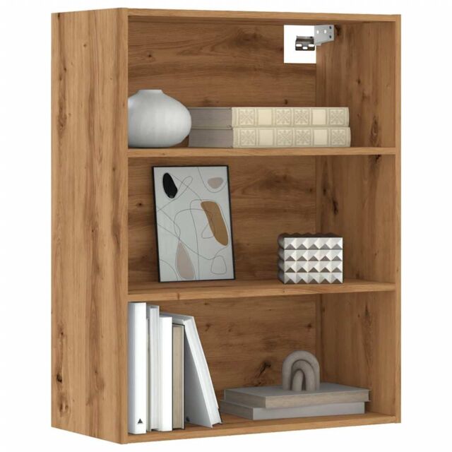 Berkfield Home Hanging Wall Cabinet Artisan Oak 69.5x32.5x90 cm in Brown - image 1