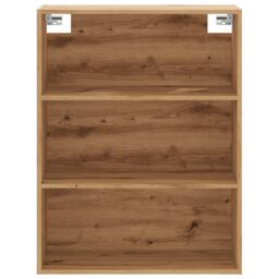 Berkfield Home Hanging Wall Cabinet Artisan Oak 69.5x32.5x90 cm in Brown - thumbnail 4