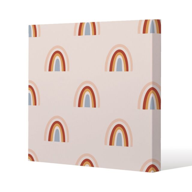 Benjamin Tate Design Bohemianl ethnic pattern (Canvas Print) / 90 x 90 x 4cm in Natural - Size: 90 x 90 x 4 cm - image 1