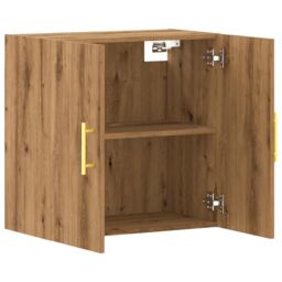 Berkfield Home Wall Cabinet Artisan Oak 60x31x60 cm Engineered Wood in Brown - Size: 60 x 31 x 60 cm - thumbnail 7
