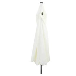 Berkfield Home Modern Garden Parasol with LED Lights 395x245 cm Sand White in Off-White - thumbnail 3