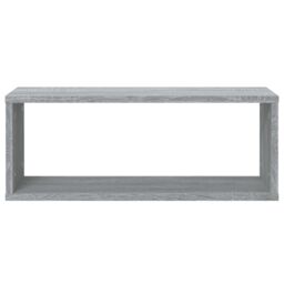 Berkfield Home Wall Cube Shelves 4 pcs Grey Sonoma 60x15x23 cm Engineered Wood - Size: 60 x 15 x 23 cm - thumbnail 4