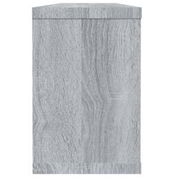 Berkfield Home Wall Cube Shelves 4 pcs Grey Sonoma 60x15x23 cm Engineered Wood - Size: 60 x 15 x 23 cm - thumbnail 5