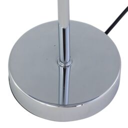 First Choice Lighting Set of 2 Chrome Touch Table Lamp with Grey Crushed Velvet Shades in Silver - thumbnail 9