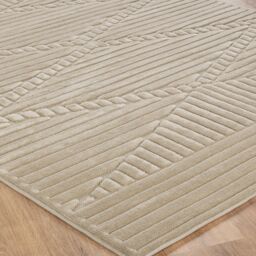 Livabliss Le Mans Modern 3D High & Low Pile Textured In- & Outdoor Rug in Beige - Size: 120 cm x 170 cm - thumbnail 6