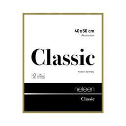 nielsen Classic 40x50cm Picture Frame - Aluminium with Glass Front in Gold - Size: 40x50 cm - thumbnail 1