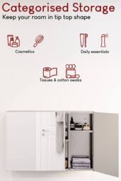 HD Designs Stainless Steel 3-Door Wall Cabinet (ALREADY ASSEMBLED) in Silver - thumbnail 4