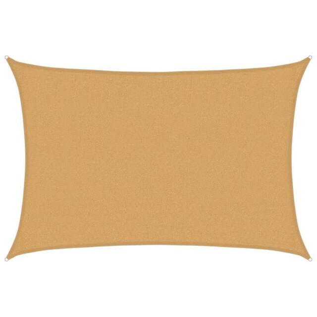 Berkfield Home Sunshade Sail 160 g/m² Rectangular Sand 2.5x4 m HDPE in Light Sand - image 1