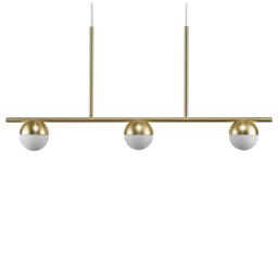 Nordlux Modern Indoor Pendant Rail Light Brass Metal Solar G9 Sensor Hand Blown Glass -, IP20 in Gold - thumbnail 3