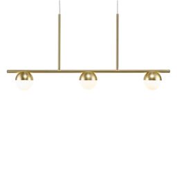 Nordlux Modern Indoor Pendant Rail Light Brass Metal Solar G9 Sensor Hand Blown Glass -, IP20 in Gold - thumbnail 5