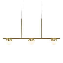 Nordlux Modern Indoor Pendant Rail Light Brass Metal Solar G9 Sensor Hand Blown Glass -, IP20 in Gold - thumbnail 2