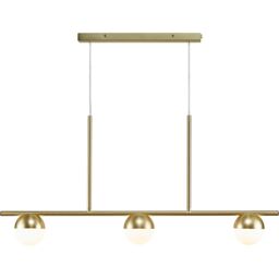 Nordlux Contina Pendant Light Brass Metal Dining Room G9 Mains 10cm in Gold