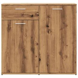 Berkfield Home Sideboard Artisan Oak 80x36x75 cm Engineered Wood in Brown - Size: 80 x 36 x 75 cm - thumbnail 4