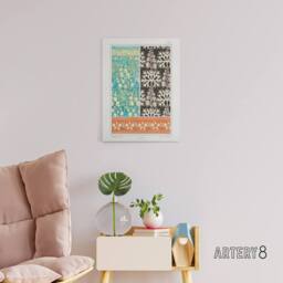 "Artery8 Aconite Monkshood Floral Patterns Canvas Wall Art Print Verneuil - Size: W24"" x H32""" - thumbnail 3
