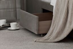 Time4sleep Elegance Champagne Upholstered - Bed Frame Only in Natural - Size: King - thumbnail 4