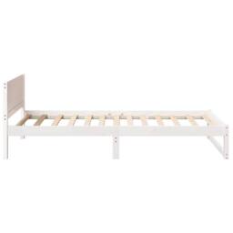 Berkfield Home Bed Frame White Wood 90 x 200 cm Minimalist Bed Frame - thumbnail 6
