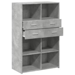 Berkfield Home Highboard Concrete Grey 80x42.5x124 cm Engineered Wood - thumbnail 7