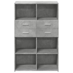 Berkfield Home Highboard Concrete Grey 80x42.5x124 cm Engineered Wood - thumbnail 4