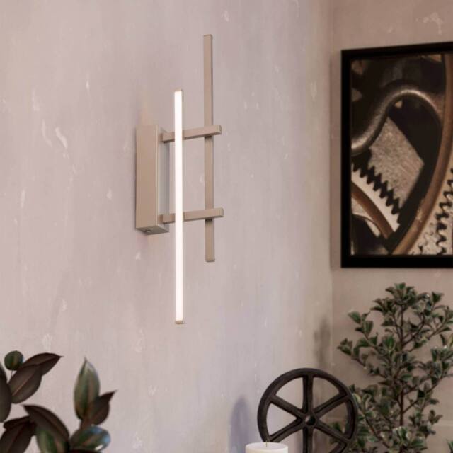 Eglo Trepiliano Aluminium & Steel Modern LED Linear Wall Light, Sandy in Beige - image 1