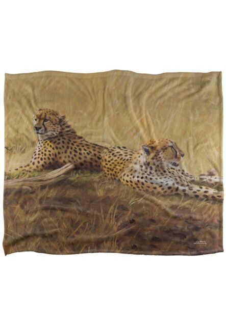 Wild Wings African Cats 2 Silky Touch Super Soft Throw Blanket 152 X 127 cm in White - image 1