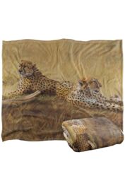 Wild Wings African Cats 2 Silky Touch Super Soft Throw Blanket 152 X 127 cm in White - thumbnail 2