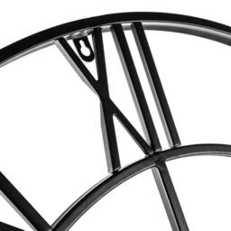 Kelvenix Black 40cm Outdoor Garden Wall Clock Big Roman Numerals - thumbnail 3