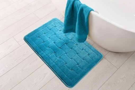 New Edge Blinds Shades Collection Bath Mat in Blue - Size: 45 cm width x 75 cm drop - image 1