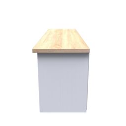 Ready Assembled 2 U Norton Wide 1 Drawer TV & Media Unit (Ready Assembled) in White - Size: Large - thumbnail 3
